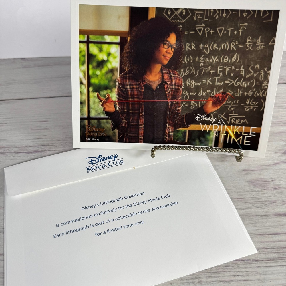 Disney Movie Club A Wrinkle In Time Lithograph 2018 Exclusive Storm Reid
